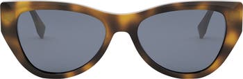 FENDI キャットアイフレムサンクラス FE40163U 52A Fendi Fendiway XXS (54 - 16) with Brown lenses and Tortoise