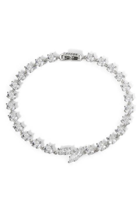 Beatrix Offset Cubic Zirconia Bracelet