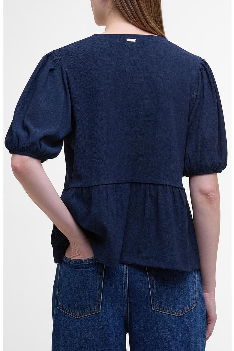 Louise Peplum Shirt, Alternate, color, NAVY