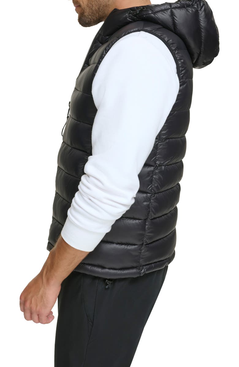 Calvin Klein Hooded Puffer Vest, Alternate, color, 