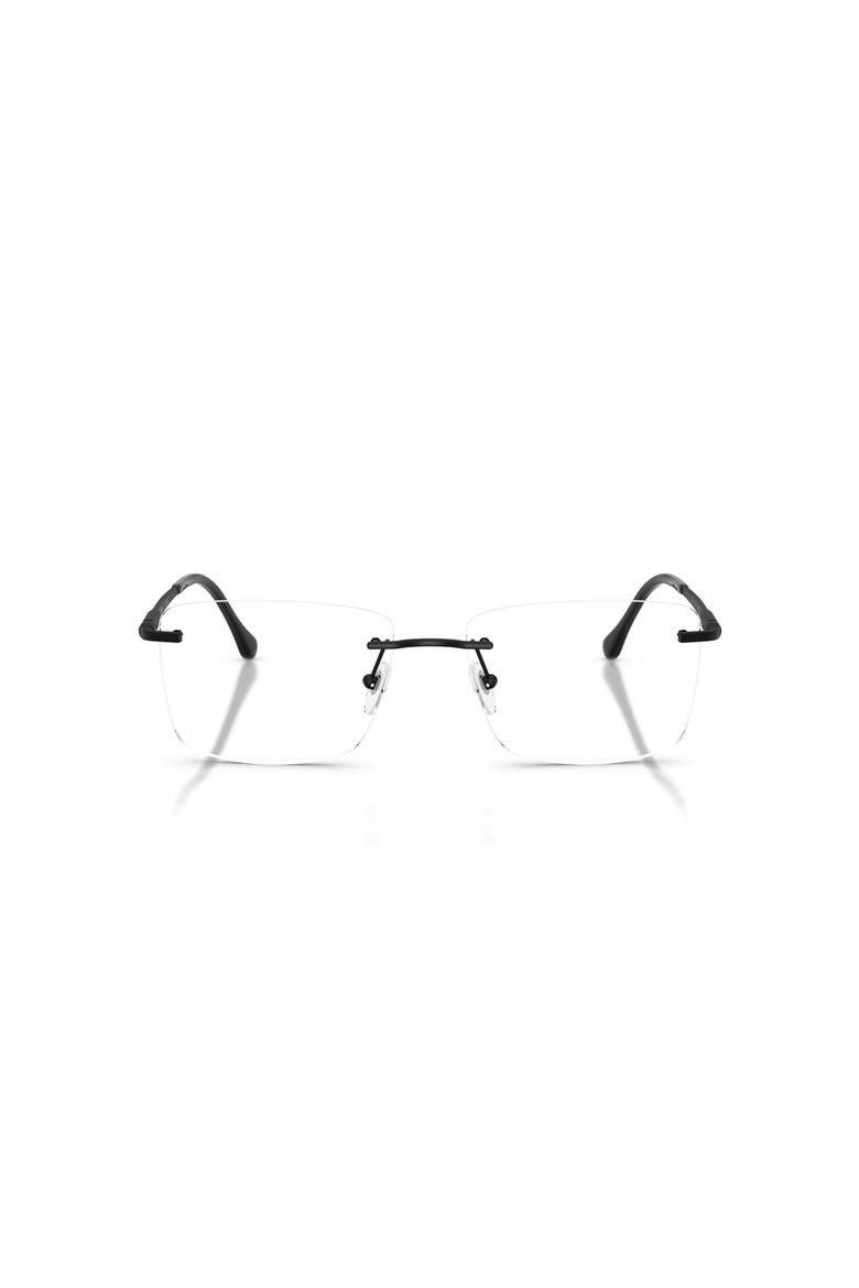 55mm Square optical glasses, Alternate, color, Black