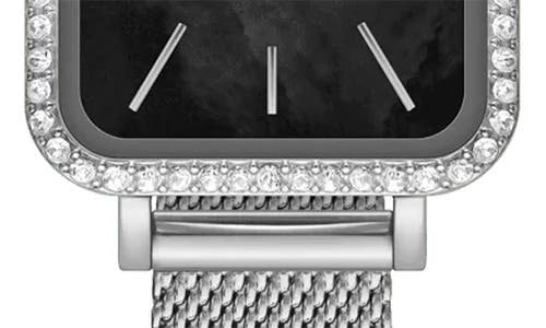 Daniel Wellington Quadro Mesh Strap Watch, 20mm X 26mm In Silver