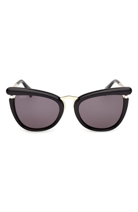 55mm Cat Eye Sunglasses