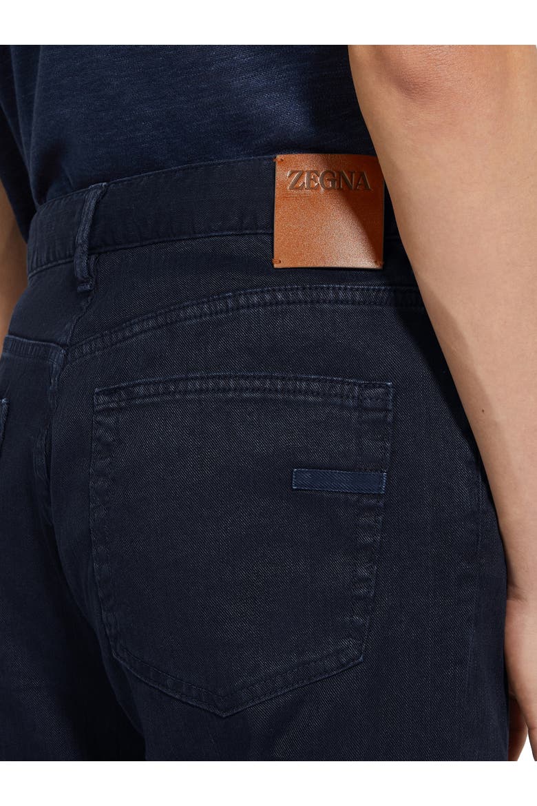 City Fit Stretch Jeans, Alternate, color, NAVY SOLID