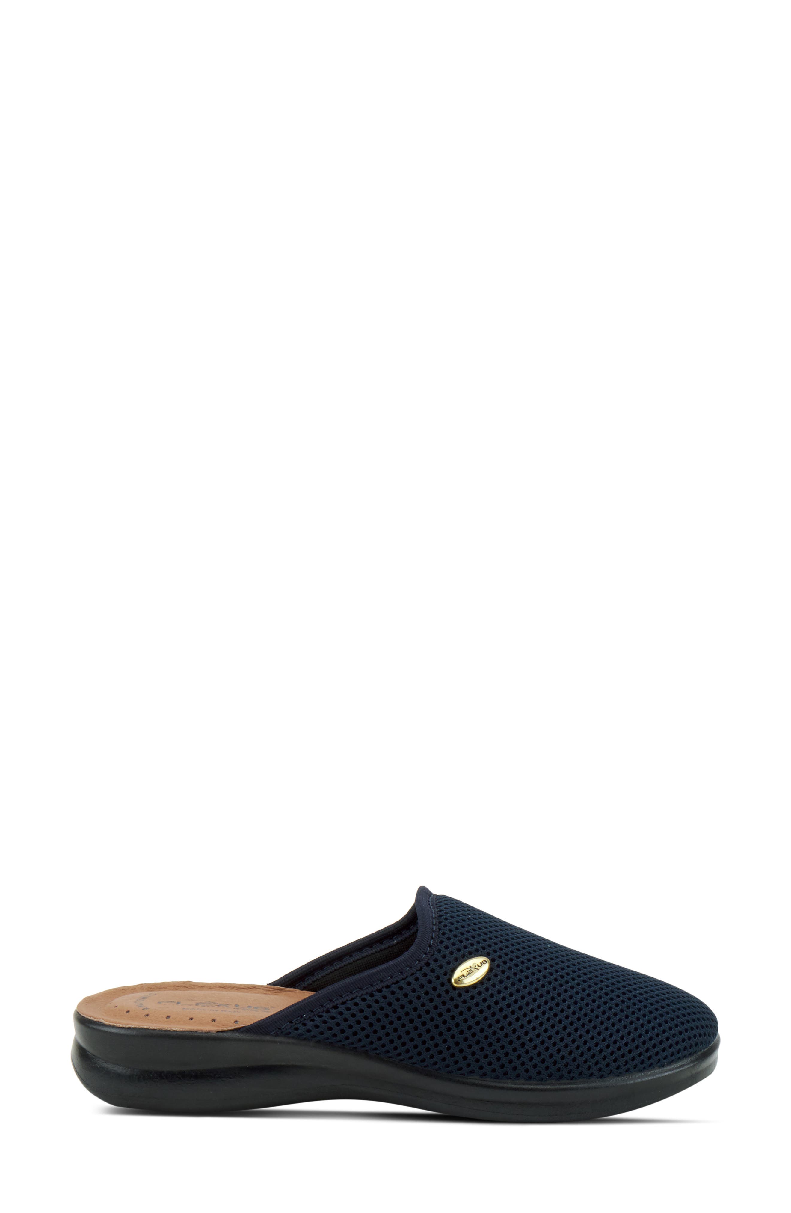 Scuff Slipper, Alternate, color, NAVY FABRIC