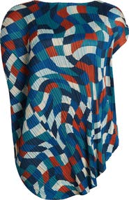 Pleats Please Issey Miyake Dancing Square Pleated Top