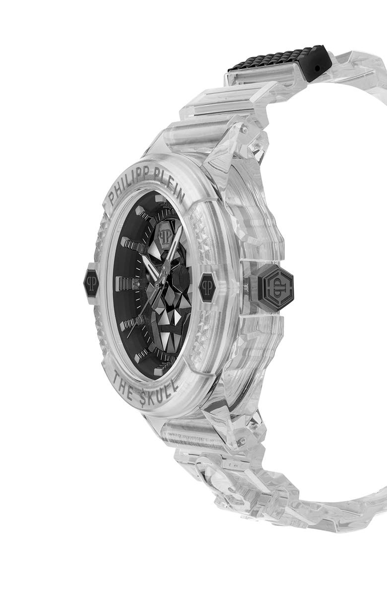 PHILIPP PLEIN The Skull Plastic Strap Watch, 44mm, Alternate, color,