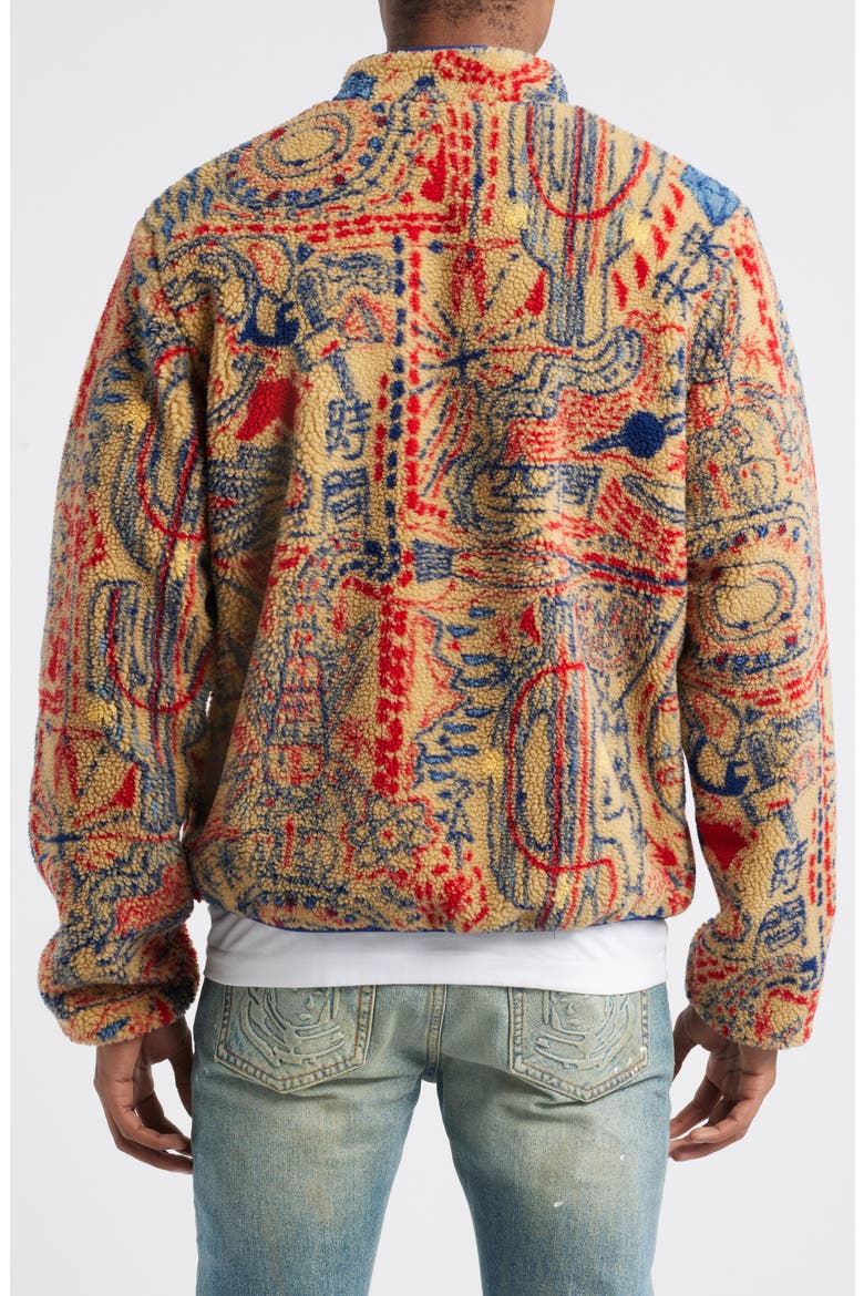 Campfire Fleece Jacket, Alternate, color, CURRY