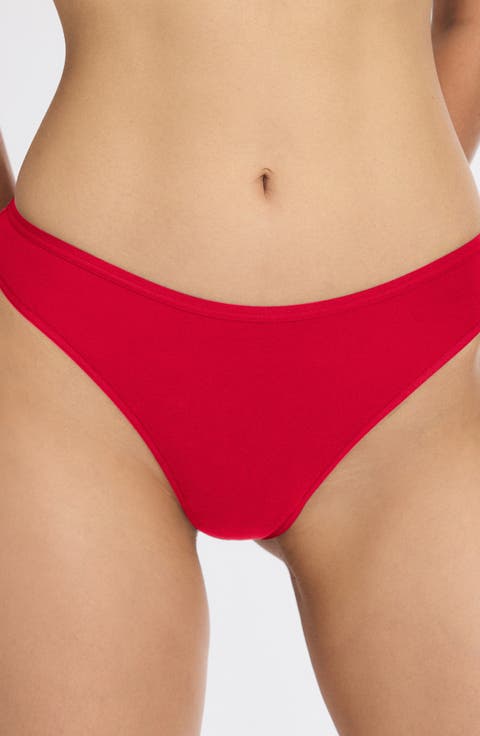 Stretch Cotton Essentials Thong