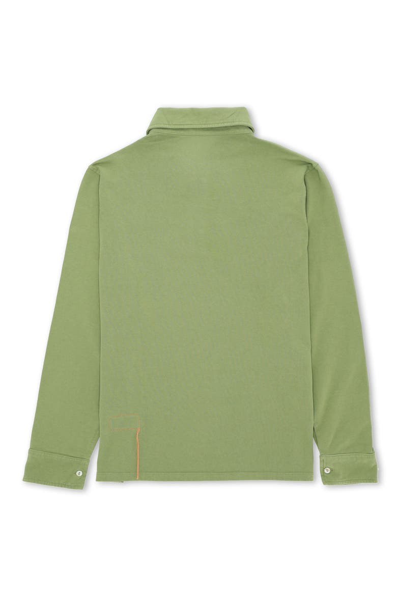 Missouril Long Sleeve Cotton Polo, Alternate, color, GREEN