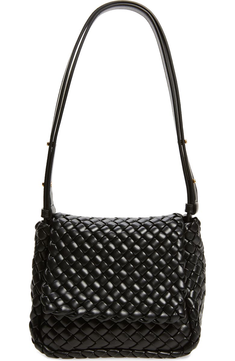 Bottega Veneta Mini Cobble Padded Intrecciato Leather Shoulder Bag, Main, color,