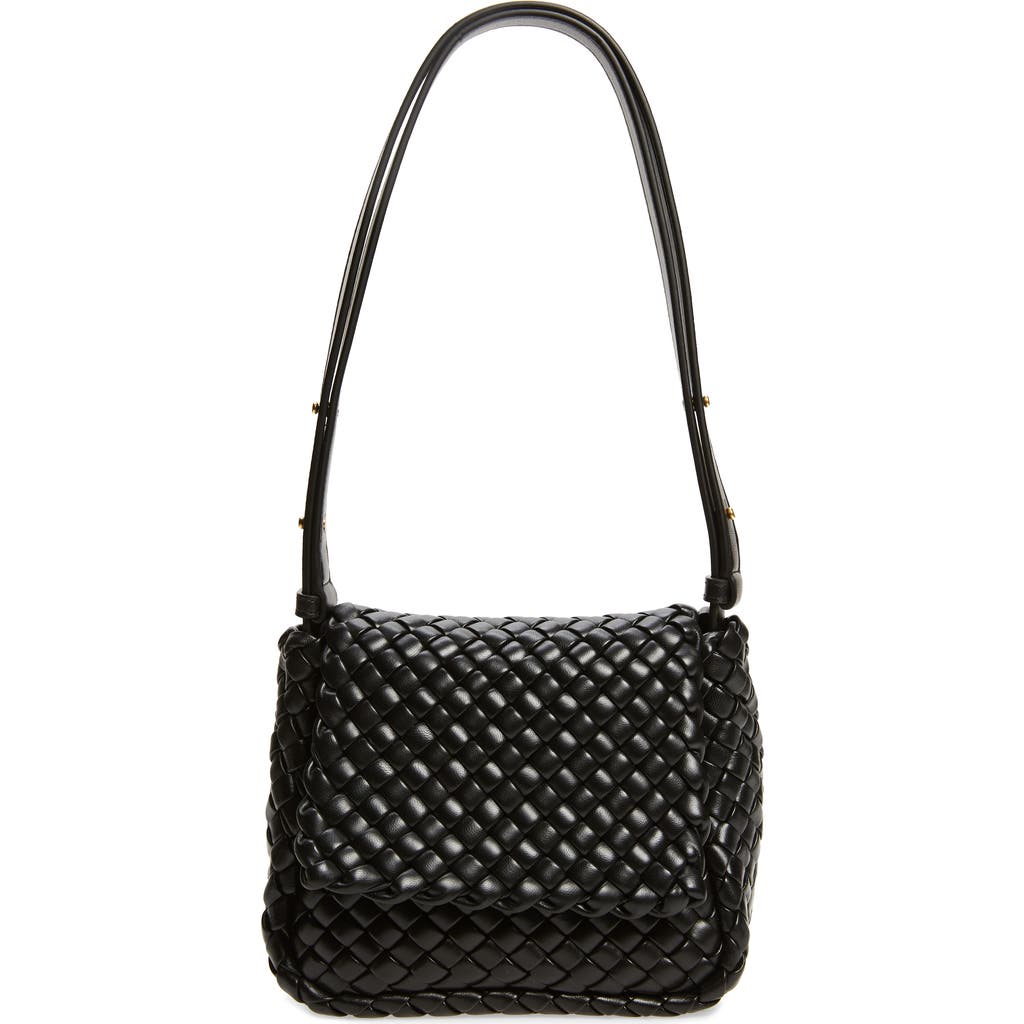Bottega Veneta Mini Cobble Padded Intrecciato Leather Shoulder Bag