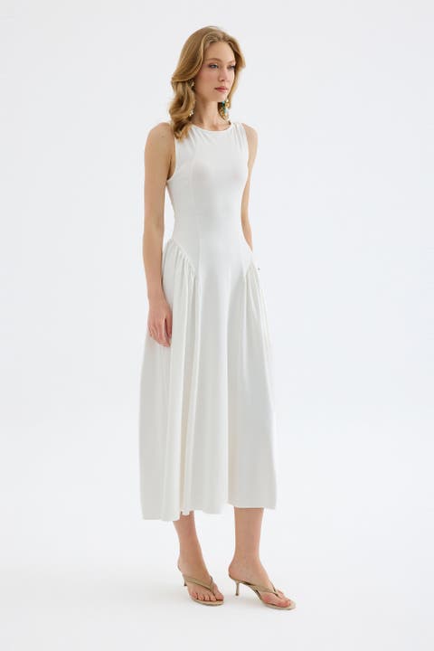 Elaris Viscose Bodycon Maxi Dress
