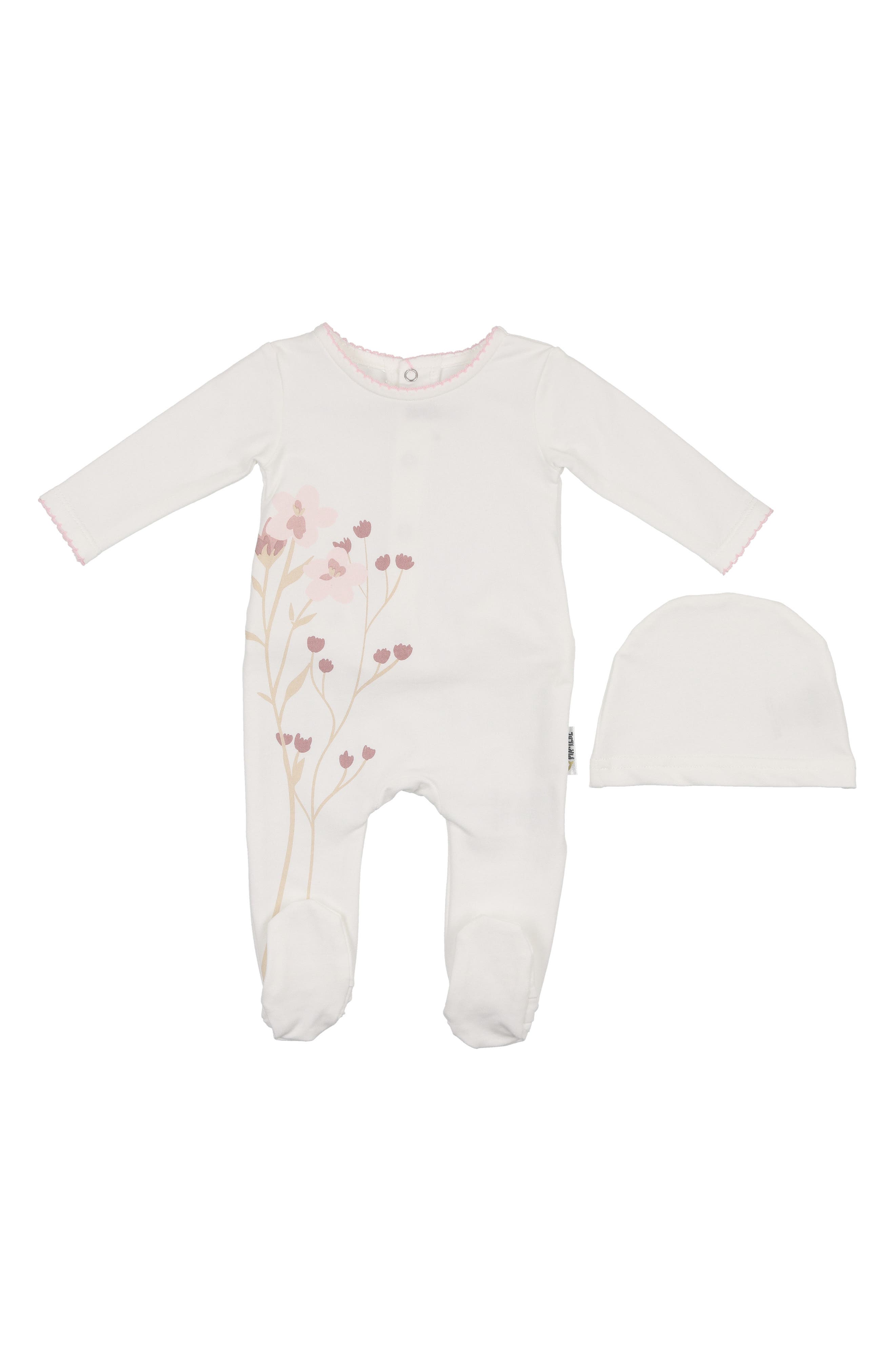 Manière Blooming Bouquet Footie & Hat Set