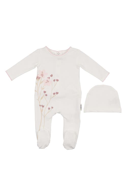Manière Blooming Bouquet Footie & Hat Set in Ivory  product