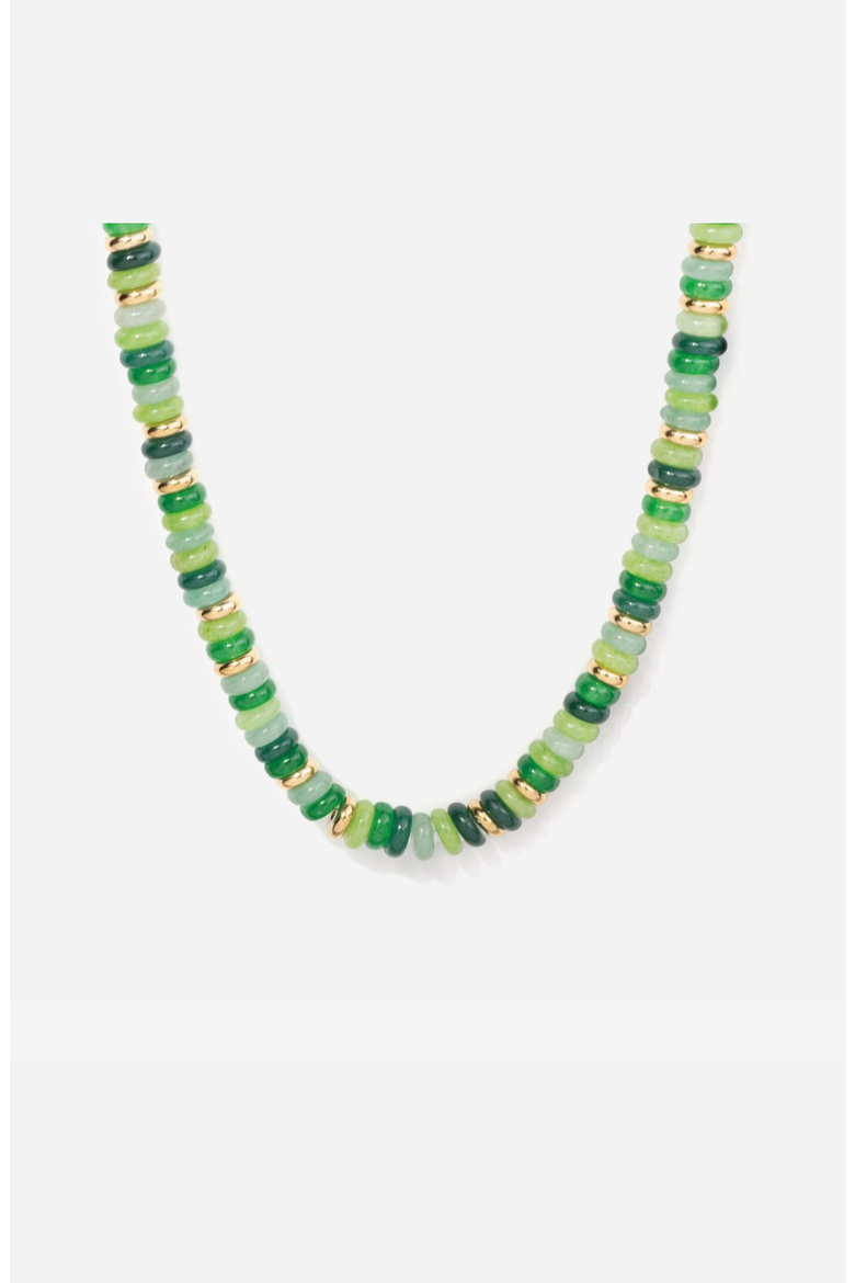 Blair Gemstone Necklace, Main, color, Mixed Green Gemstones
