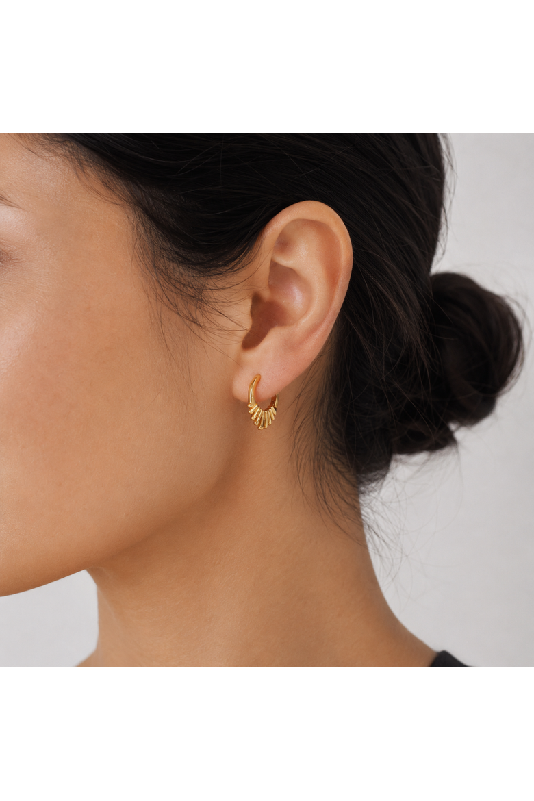 The Bellington Suncrest Hoops, Alternate, color, Gold