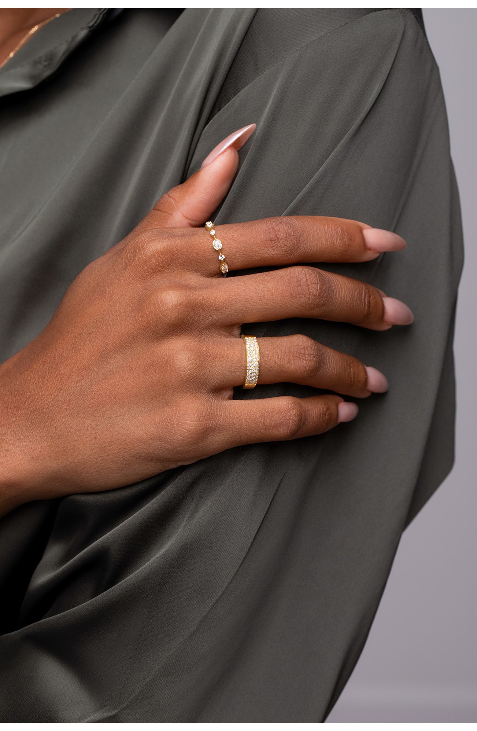 Bony Levy Aviva Diamond Stacking Ring | Nordstromrack