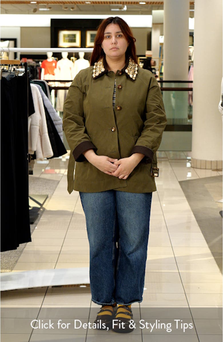 Langham Waxed Belted Dickey Coat with Removable Collar, sales video thumbnail