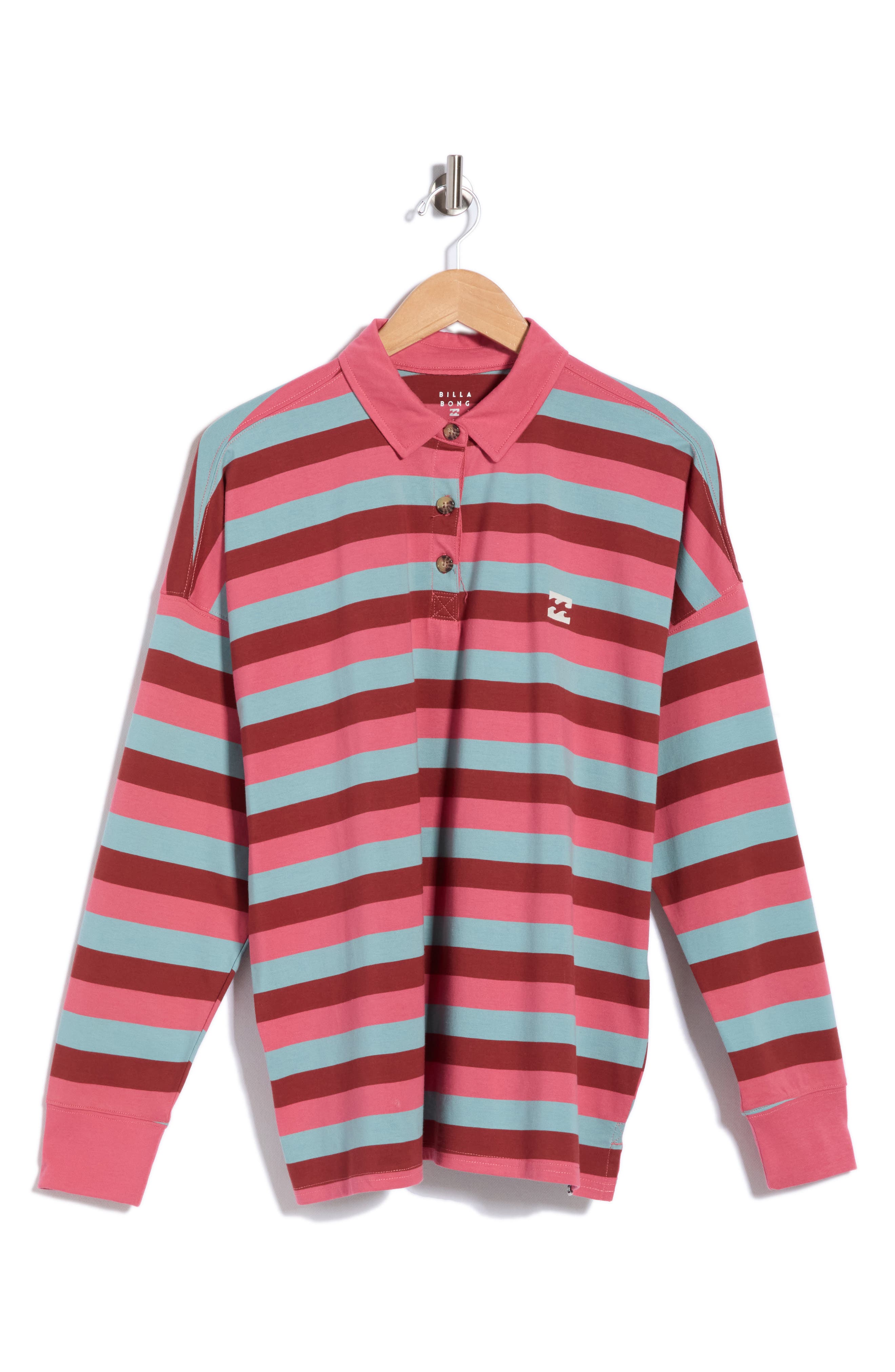 Billabong Sky Printed Rugby Long Sleeve Tee (Women) | Nordstromrack