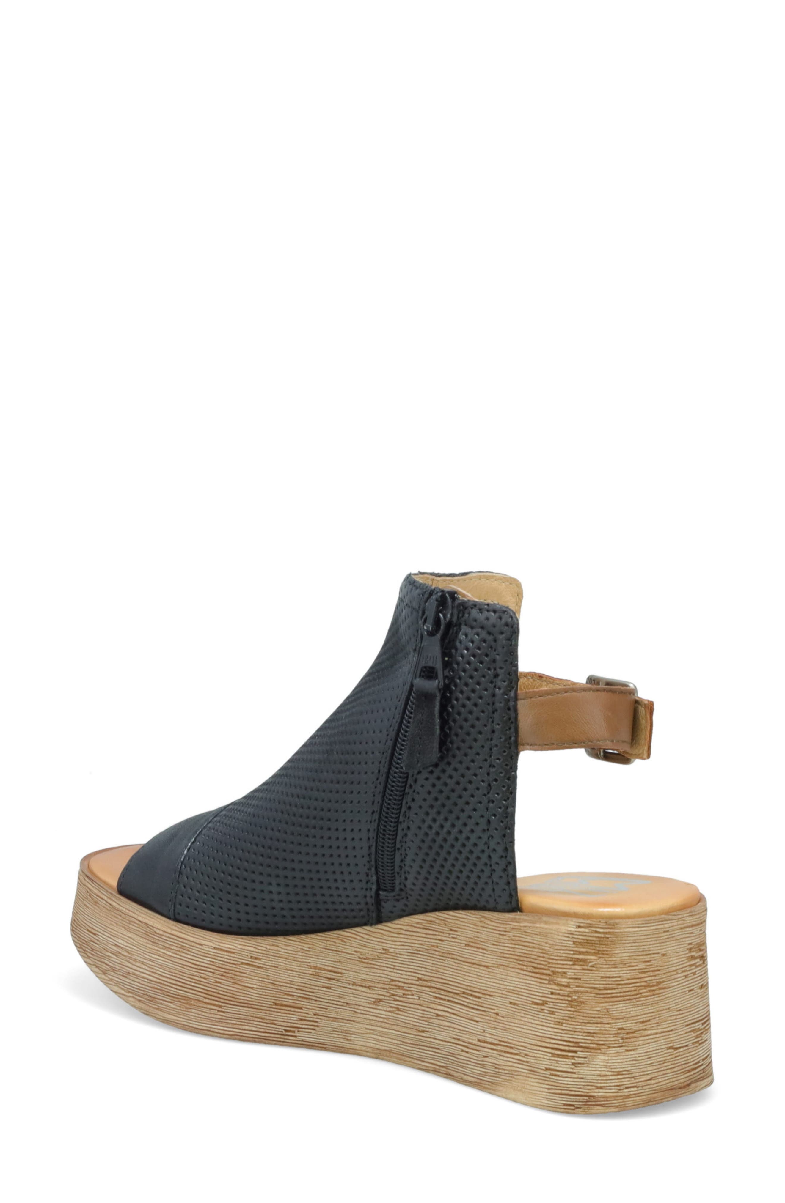 Miz Mooz Giselle Platform Wedge Sandal, Alternate, color, 