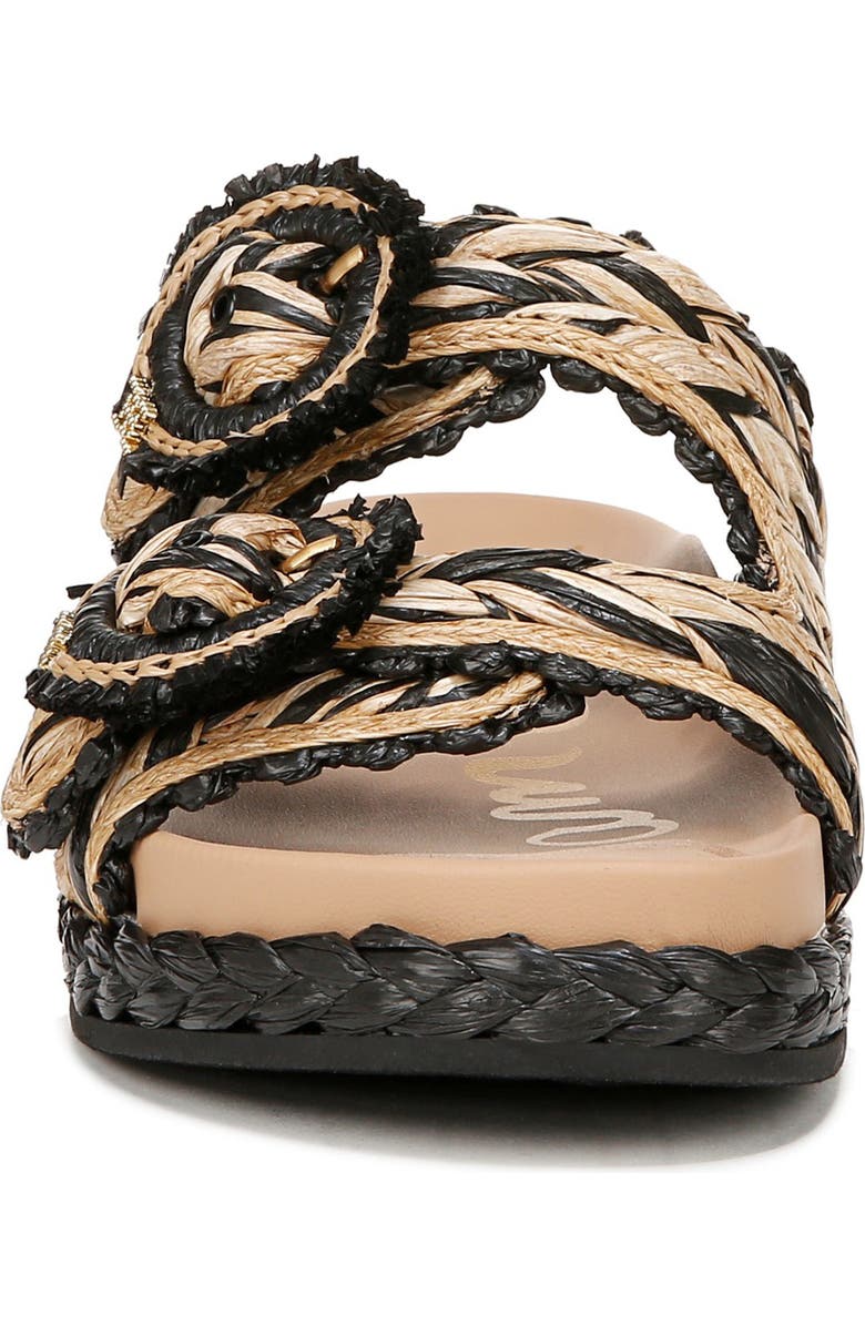 Sam Edelman Reina Slide Sandal, Alternate, color, Black/ Natural
