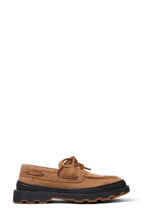 Camper Brutus Lug Boat Shoe In Brown