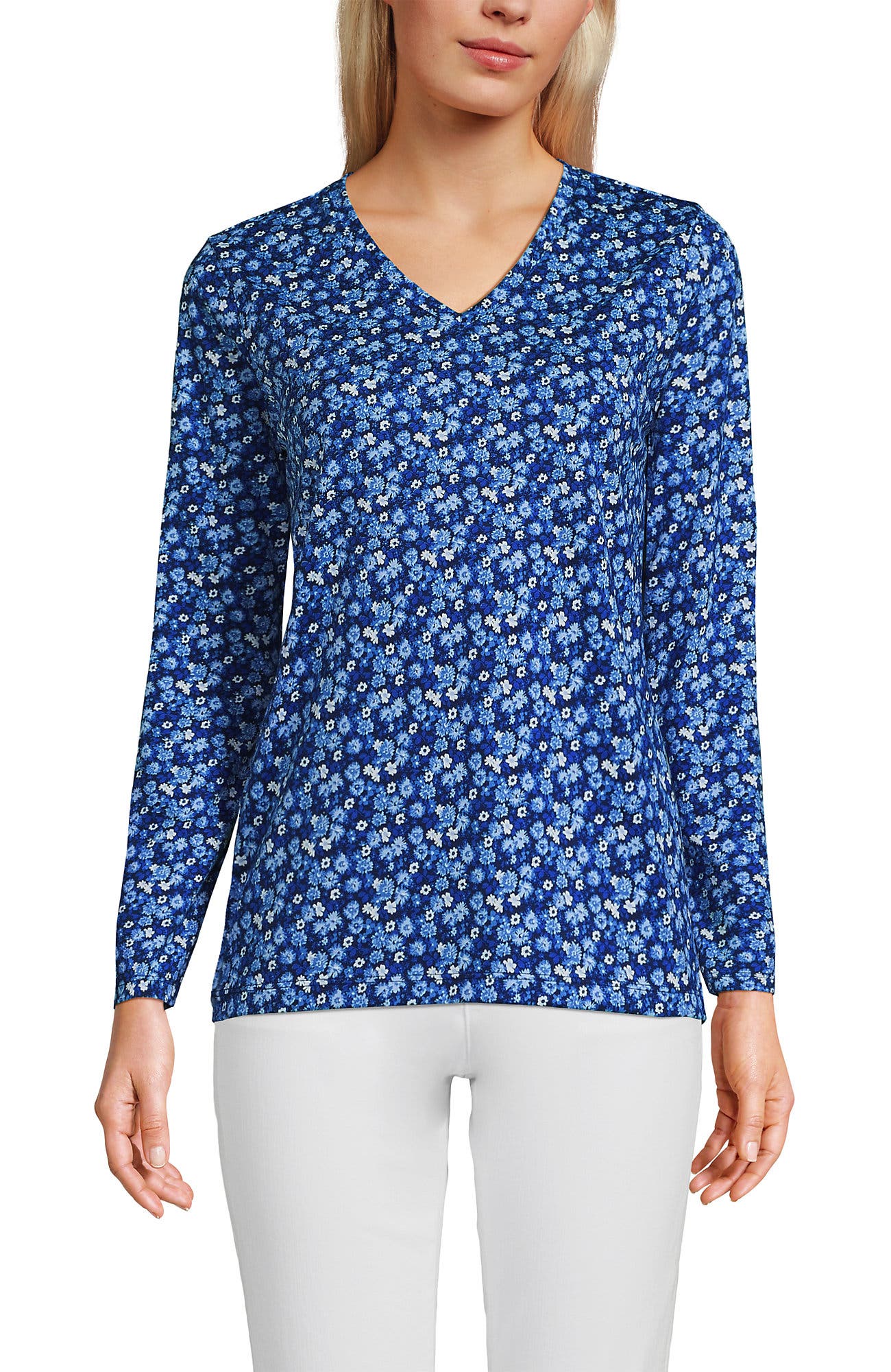 Deep Sea/Blue Ditsy Floral