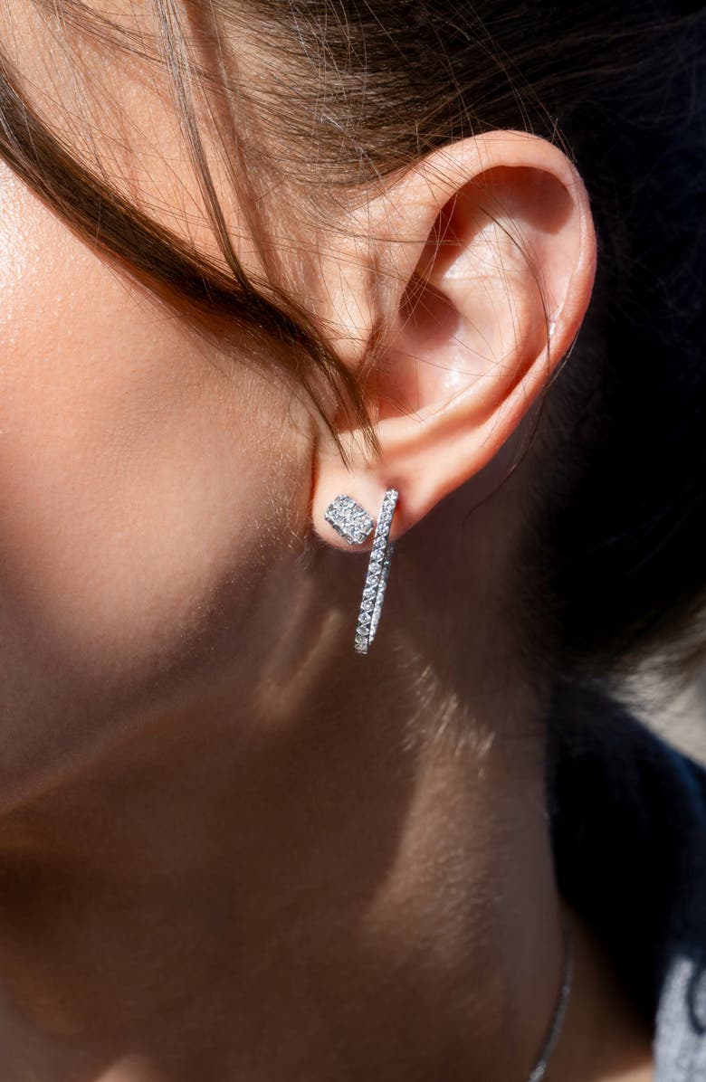 Bony Levy Mika Pavé Diamond Stud Earrings, Alternate, color, 18K White Gold