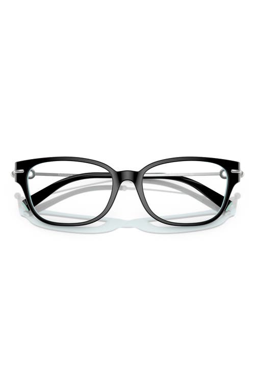Tiffany & Co . 54mm Pillow Optical Glasses In Black Blue