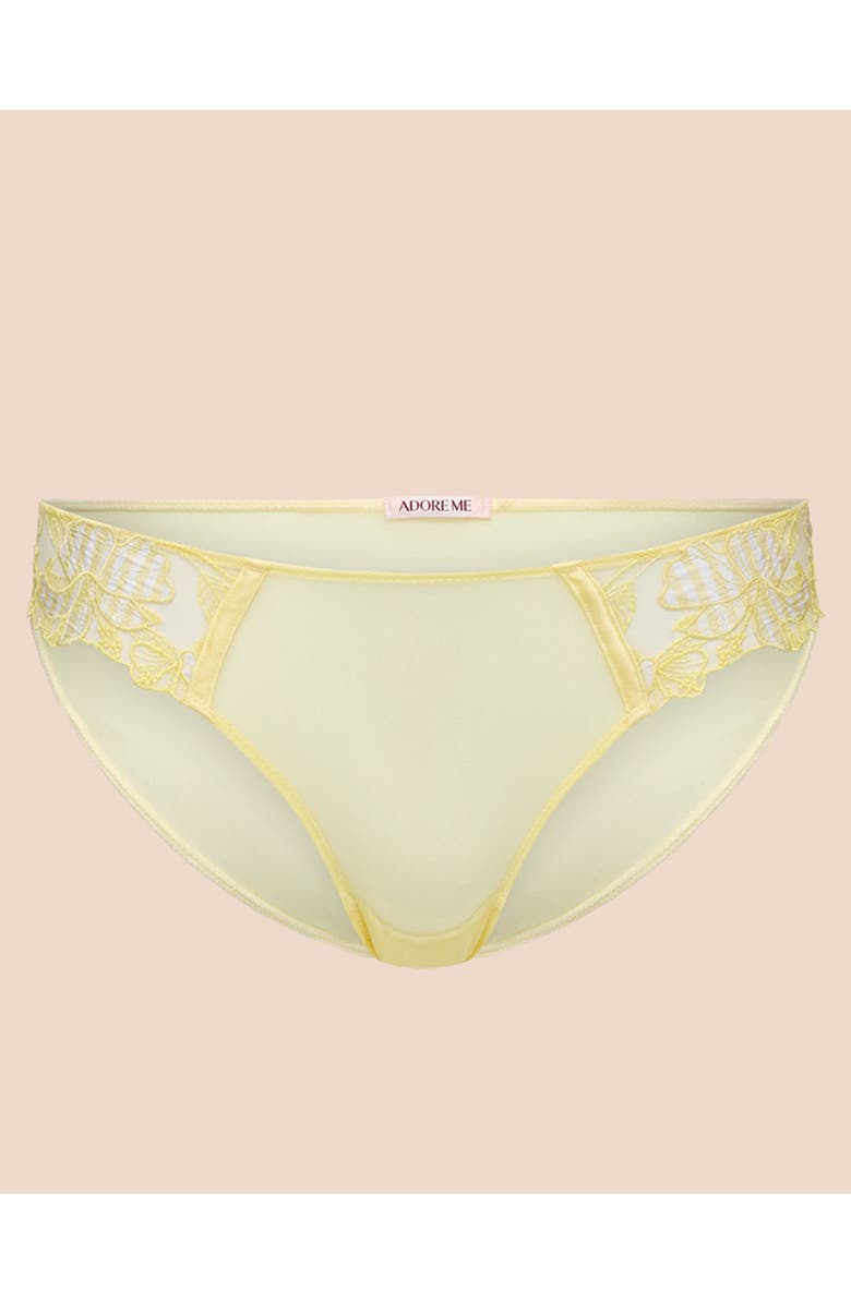 Adore Me Carole Bikini Panties, Main, color, Stripe Yellow