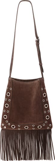 ショルダーバッグ・ポシェット VALENTINO EMBROIDERED SMALL NELLCOTE CROSSBODY BAG Valentino Garavani Small Nellcôte Fringe Stud Embroidered