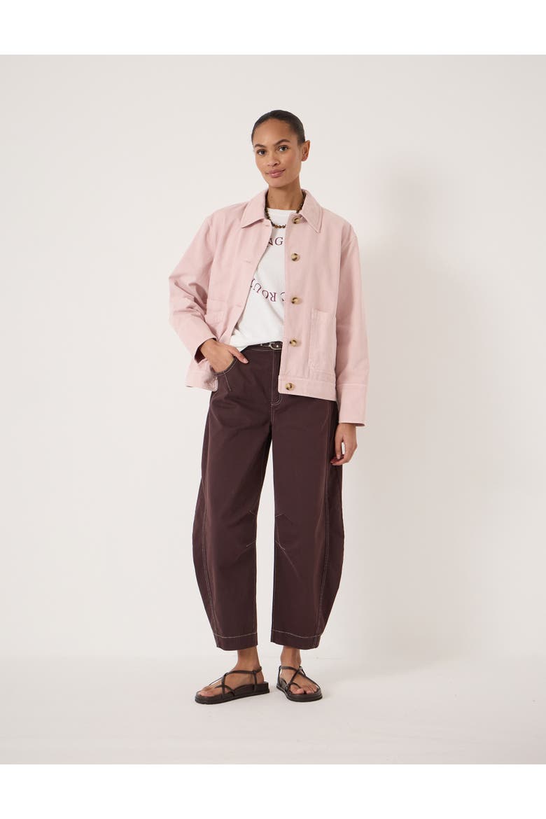 Avril Cotton Utility Barn Jacket, Alternate, color, Pale Pink