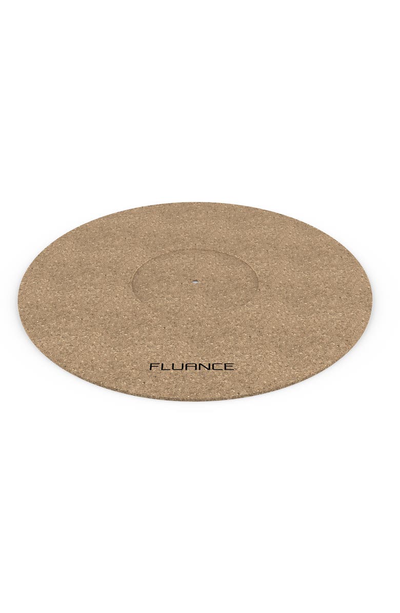 Fluance Turntable Cork Platter Mat, Improves Sound for Vinyl Record Players, Main, color,