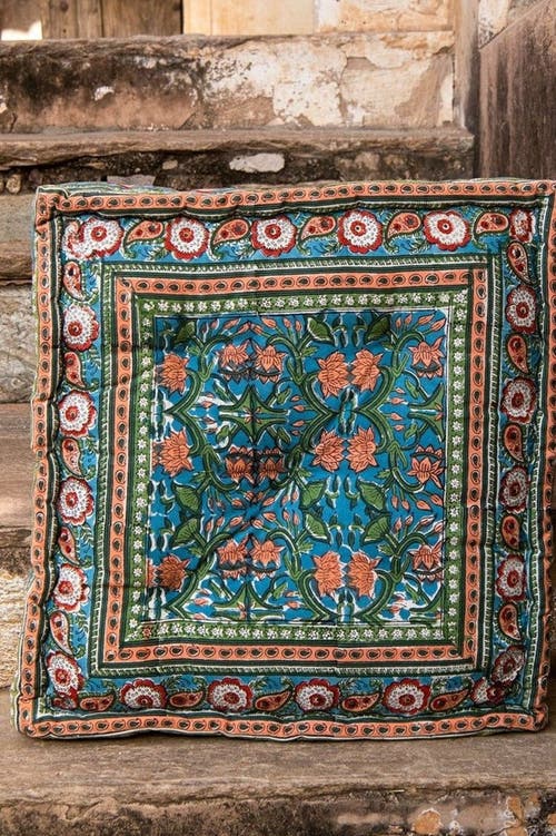 Cqc La Topanga Floor Cushion In Multi