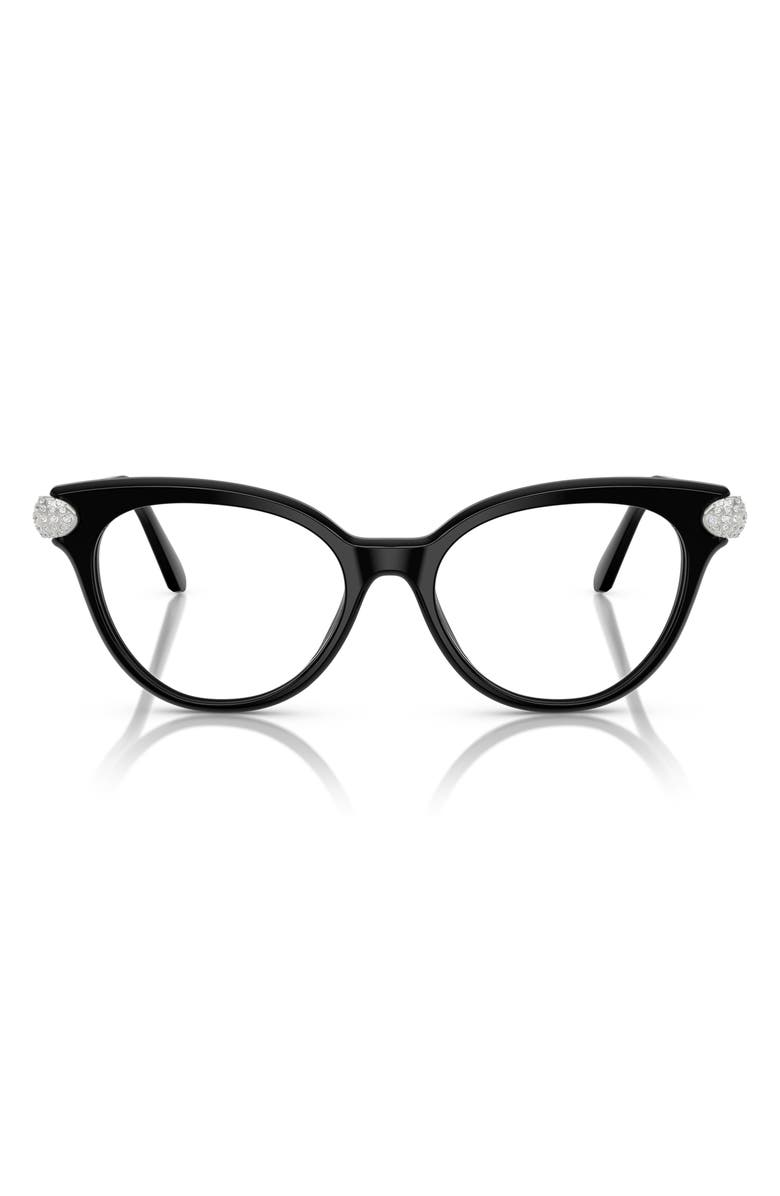 Swarovski 51mm Phantos Optical Glasses, Main, color, Black/ Demo Lens