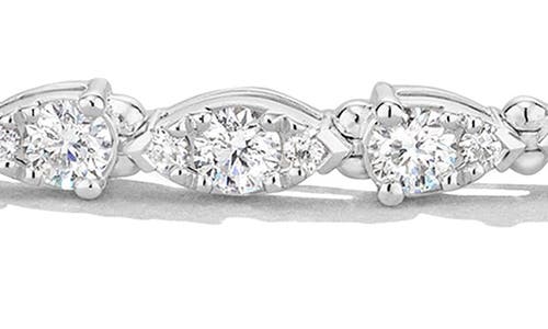Shop Hearts On Fire Aerial Dewdrop Bracelet In White Gold/diamond