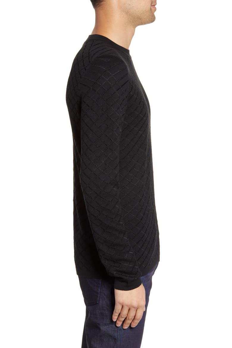 Scamun Slim Fit Sweater, Alternate, color, BLACK