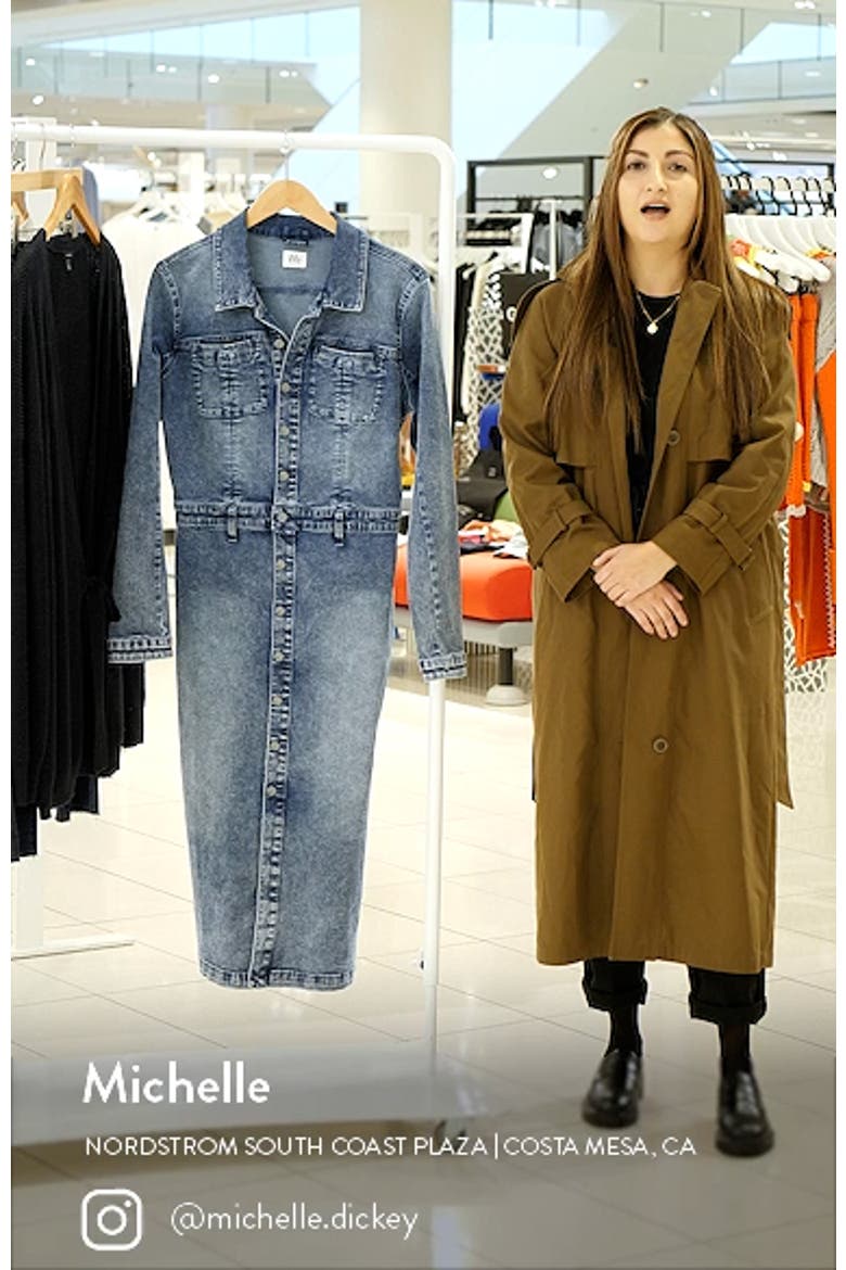 Millie Long Sleeve Denim Shirtdress video