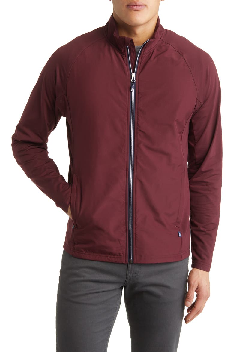 Adapt Hybrid Full Zip Jacket, Alternate, color, BORDEAUX