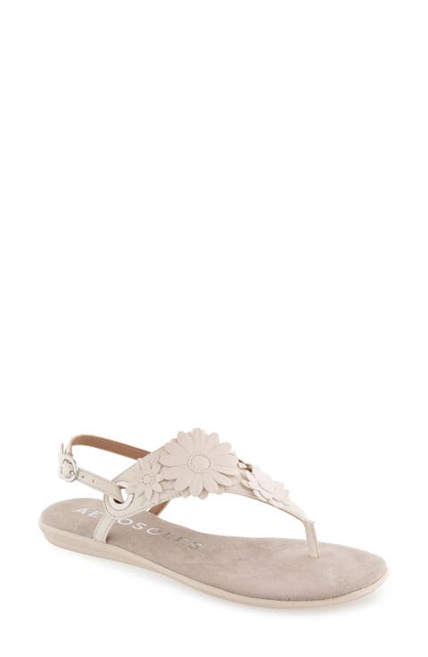 Connie Flower Slingback Sandal (Women)