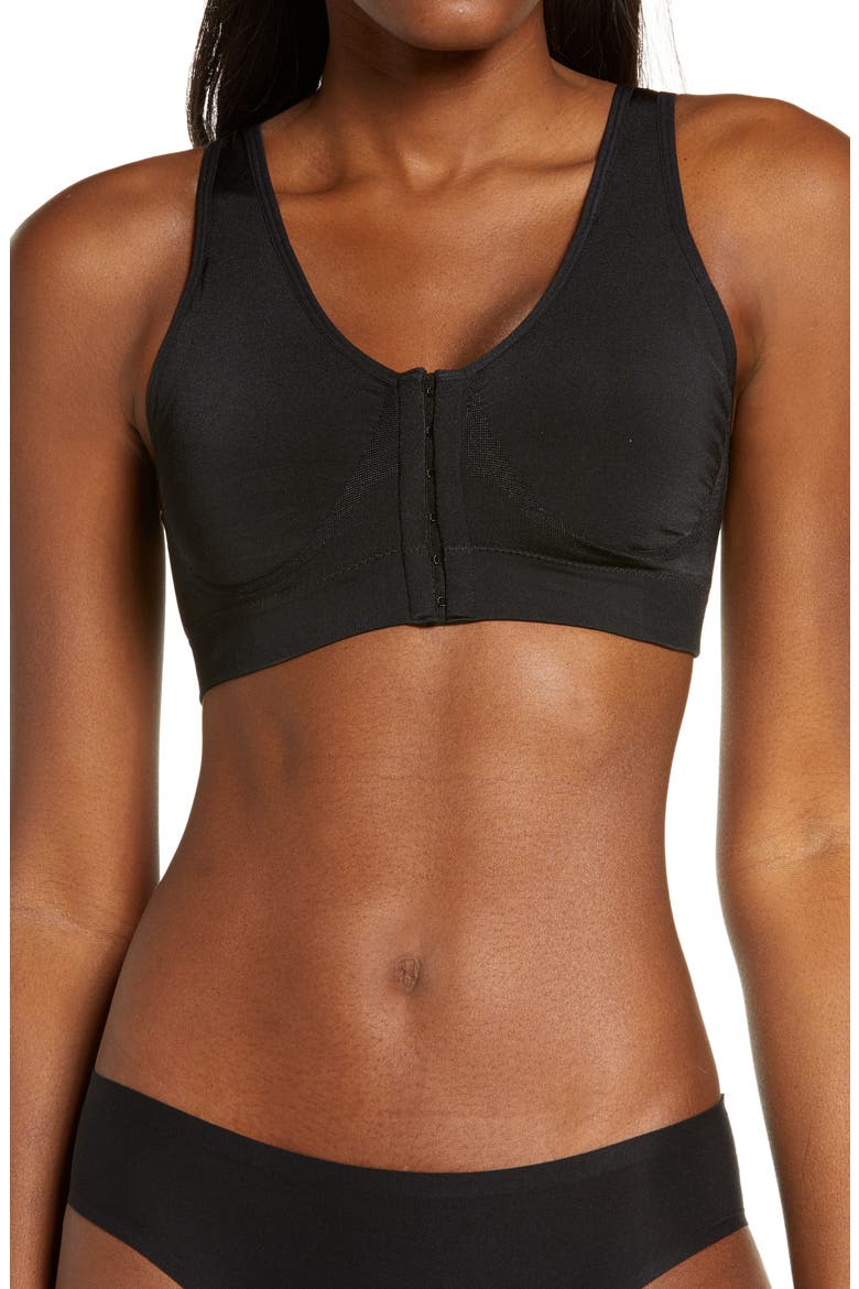 B-Smooth® Front Closure Bralette, Main, color, BLACK