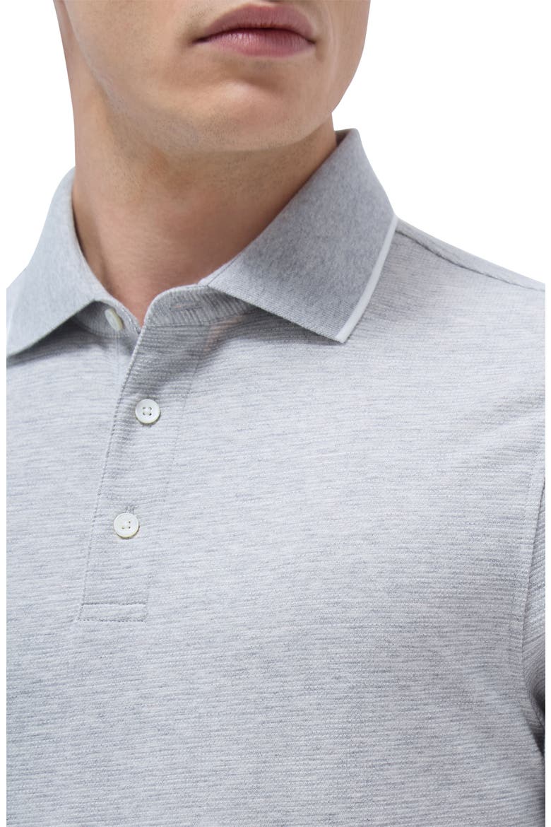 Tipped Contrast Collar Polo, Alternate, color, CEMENT