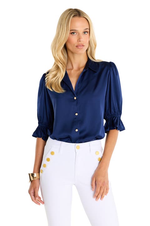 Cindy Ruffle Sleeve Shirt