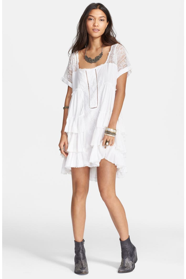 'Sunbeams' Minidress, Alternate, color, IVORY