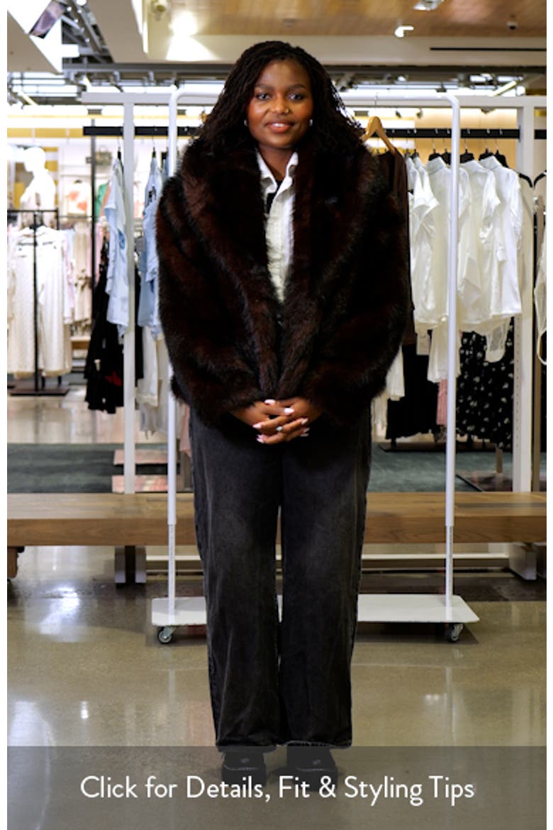 Boxy Faux Fur Coat video