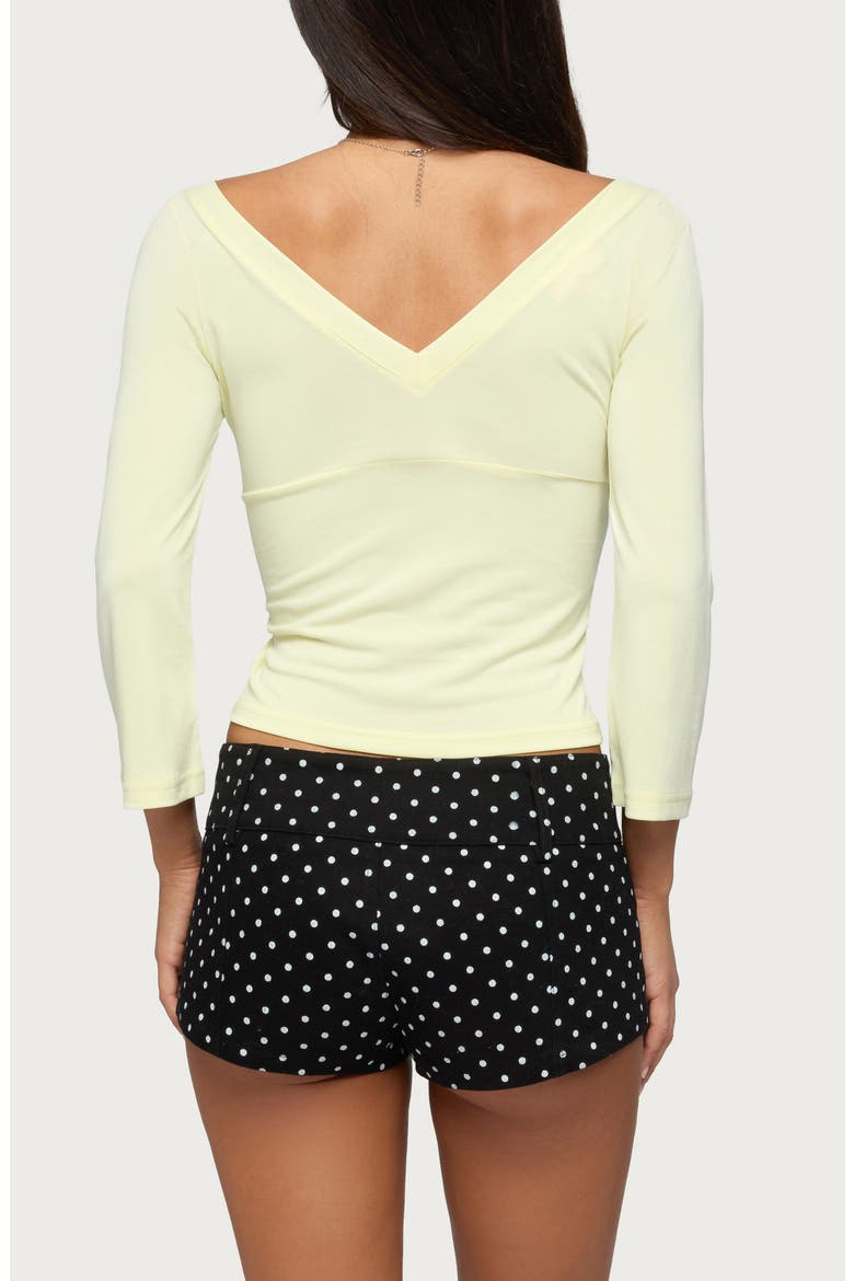 Mar V-Neck Top, Alternate, color, YELLOW