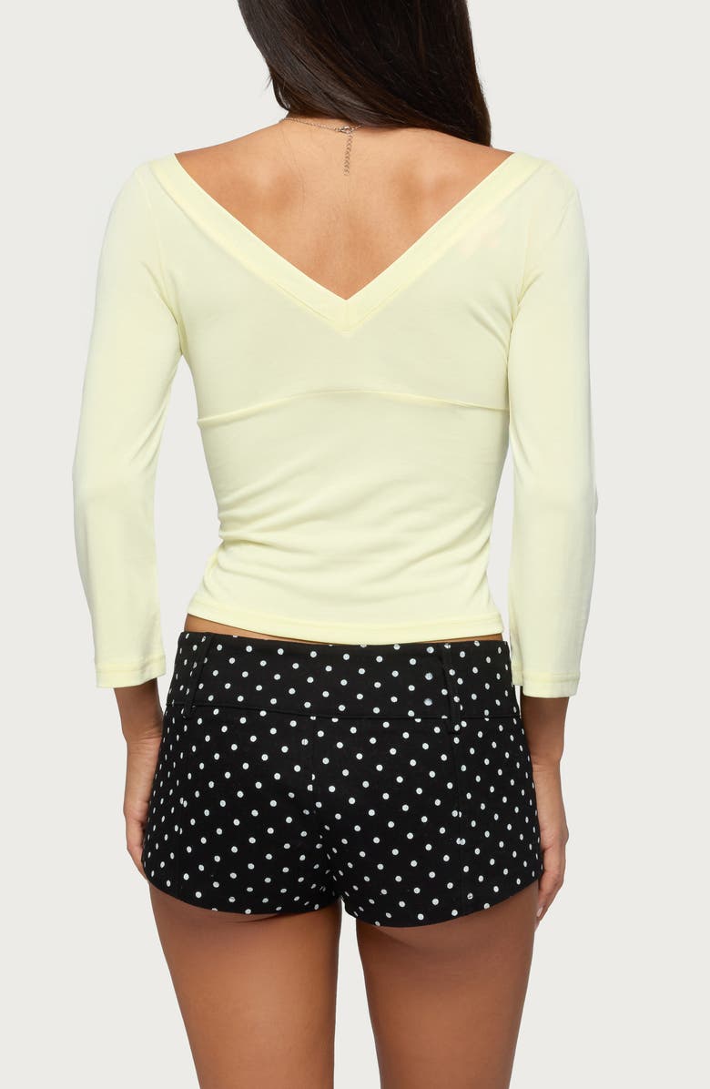 EDIKTED Mar V-Neck Top, Alternate, color, 