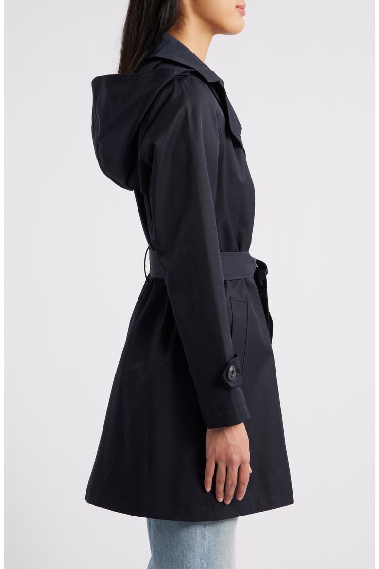 DB Short Trench Coat, Alternate, color, NAVY