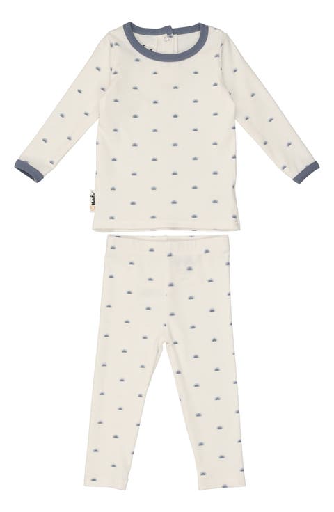 Sun Print Cotton Knit Top & Leggings (Baby)